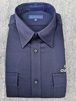 Old style sea GUAN long-sleeved shirt navy blue long-sleeved shirt mens business shirt