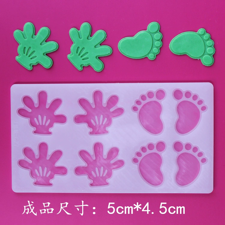 Tự làm sô cô la chèn khuôn bánh sinh nhật bao quanh bởi hình tam giác xẻng hình cánh hoa trang trí phụ kiện công cụ mài - Tự làm khuôn nướng