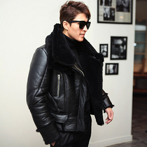 GG LIMITED NEW lamb fur grass Merino short sheepskin one piece thick and soft mens coat