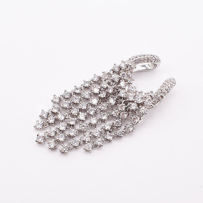 O1CN01j9Z7Xb1YOwZDlZETc !!891893050 Silver Micro Inlaid Zircon Pearl Long Tassel Necklace Sweater Chain Accessories