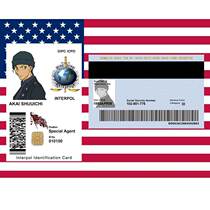 Personalized entertainment card Anime INTERPOL custom COS card Akai Hideichi character edition second edition