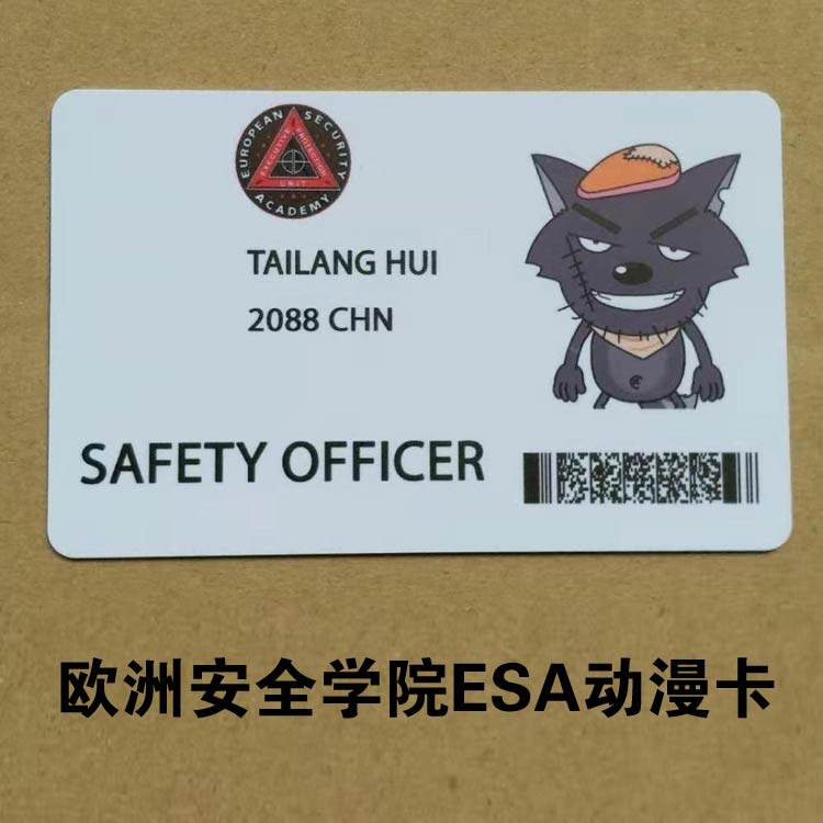 Personalized entertainment card European security ESA animation card customized card COS animation card