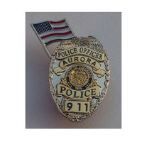 Aurora Well Bureau 911 Memorial Brooch Badge Aurora Colorado USA