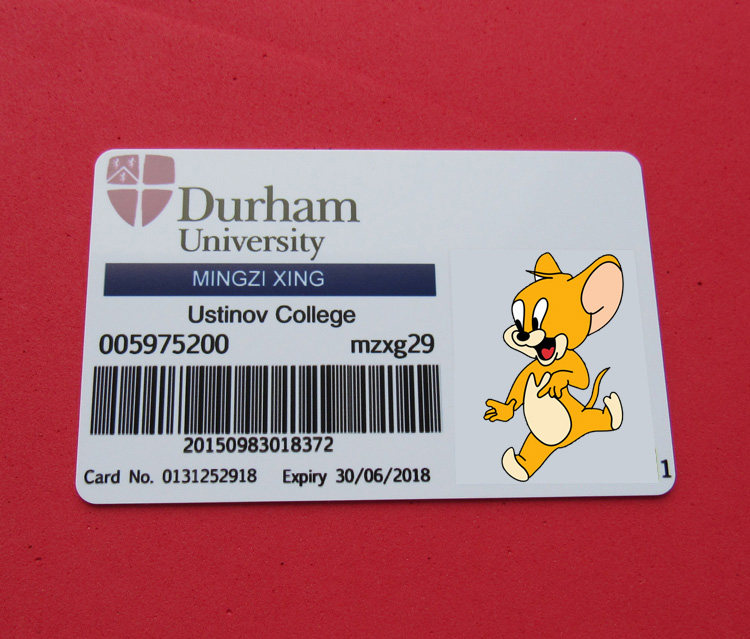 Personalized Entertainment Card Old Durham Durham Student ID Card Prop Card