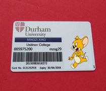 Personality custom entertainment Card old Durham Student ID Card prop Card
