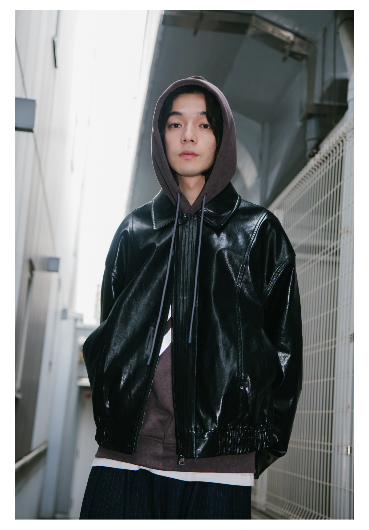 ジャケット・アウター hype kyoto High neck leather like jacket Fine Creek Shinki Horsehide Jacket - Jack