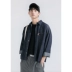 Đôi khi khác / mùa thu áo sơ mi nam dài tay thiết kế ban đầu Áo sơ mi denim Nhật Bản áo mùa hè điều hòa - Cực lớn quần vải nam Cực lớn