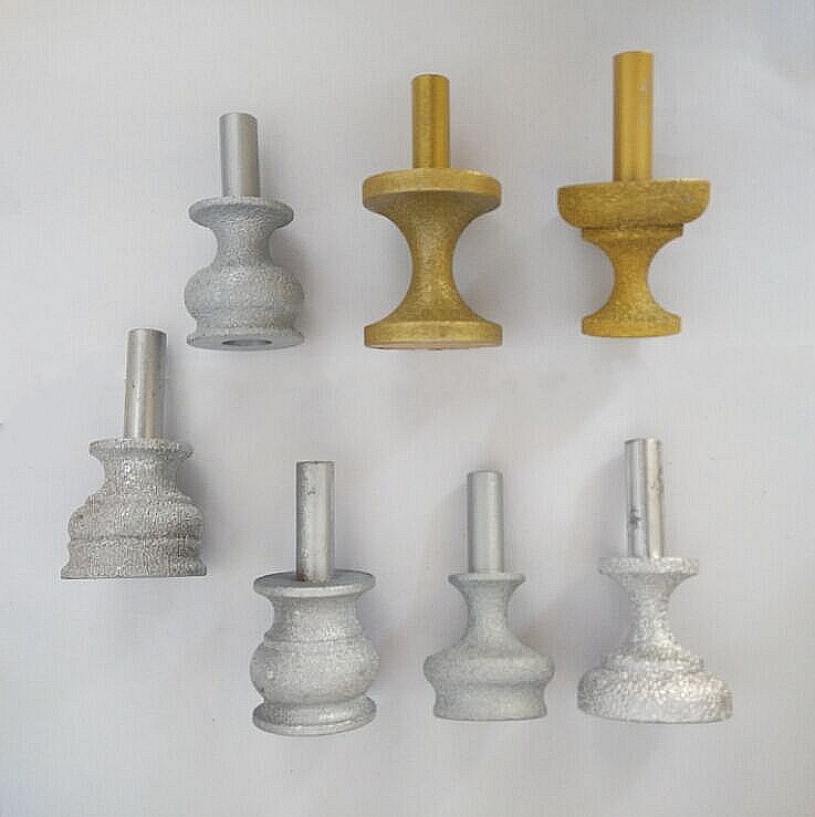 Hengli quartz stone cutter head engraving machine knives kitchen styling knife brazing grinding heads Tenglong side pawns side