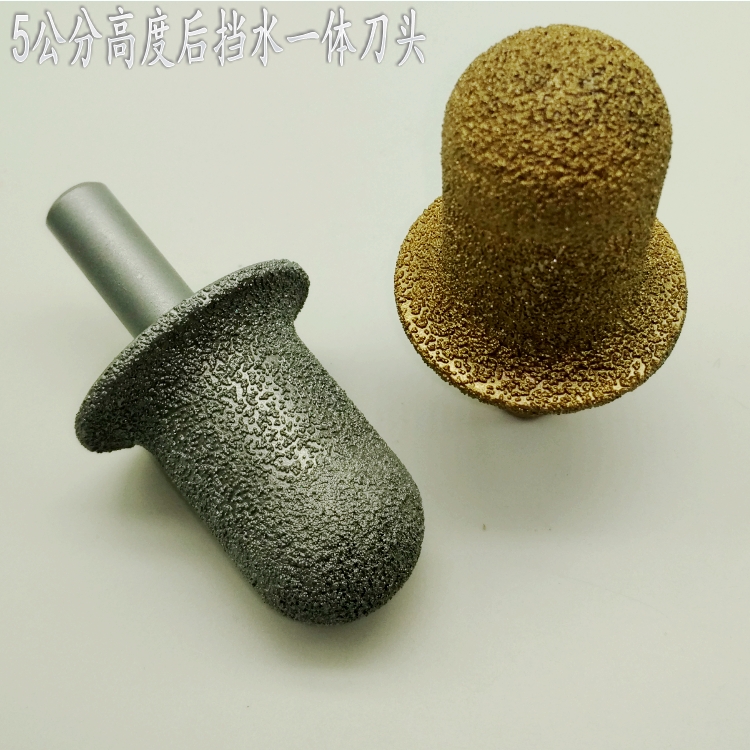 Hengli Promotion Quartz Stone Countertop Rear Water Retaining Integrated Tool Head R15 Round Bottom Knife Lengthened Rear Arc Milling Cutter