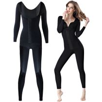 Body shaping long sleeve Breasted back-off one-piece body shaping female postpartum repair belly lifting hip body and stomach