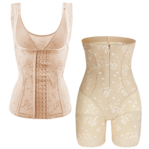 Breathable row buckle Strengthening of the cashew waist split waist split plastic sweaters womens summer ultrathin suit Beauty underwear Tites and glutes