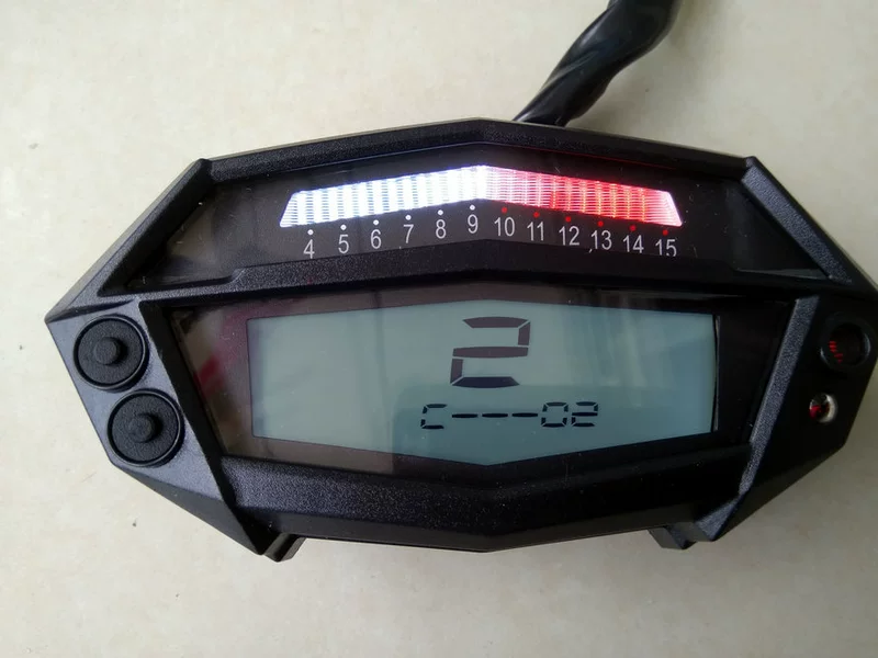 Kawasaki z1000 xe máy trần xe sửa đổi LCD dụng cụ điều chỉnh tốc độ 1-6 tốc độ nước đo nhiệt độ nước dầu - Power Meter