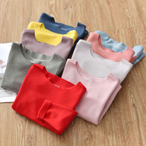 De Velvet incognito warm childrens underwear suit wear base clothes for men and women baby fever autumn clothes autumn pants feel free to cut