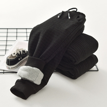 Girls woolen pants plus suede thickened clip cotton 2022 Winter new long pants Children casual Harun pants sports pants