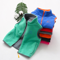 Childrens fleece vest spring and autumn warm baby wear waistcoat vest clip 2021 new mens and womens childrens vest vest