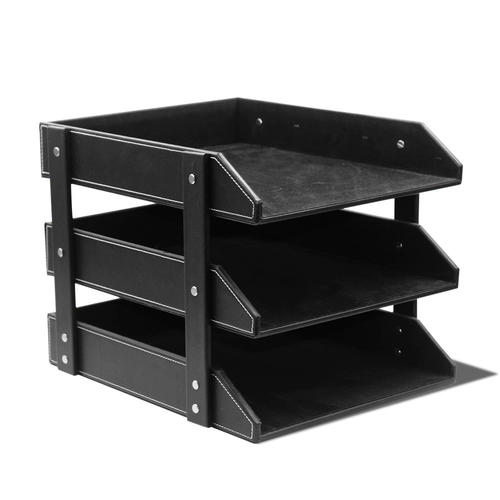 Creative DIY Cortex Three -Layer File File File Disk Office Three -Conconded File Bar Three Row File Seat Office Office