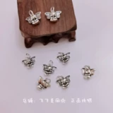 Браслет, аксессуары, изогнутая трубка, аксессуар, подвеска, ретро кольцо, S925, серебро 925 пробы, жемчужное серебро