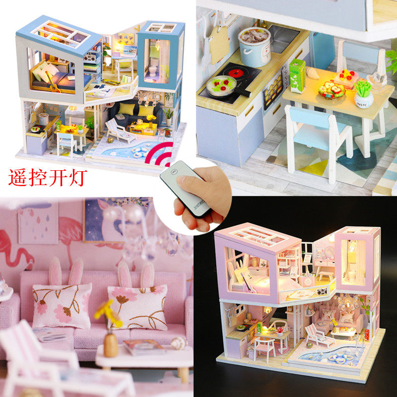 diy cozy cottage first see first love villa loft LOFT production model assembled toy birthday present girl