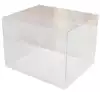 DIY cabin dust cover Hand assembled building house model transparent cover one photographed with the cabin