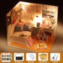 HM011diy hut house blooming Pinellia Pinellia Creative Mini Toys Christmas Valentines Day Birthday Gift for Male Girlfriend