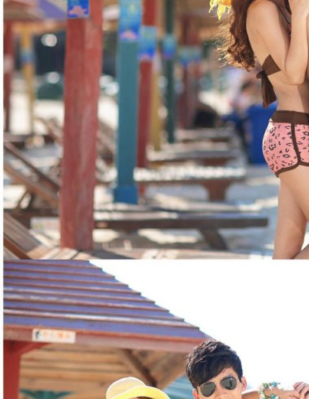 Đồ bơi Dreamer Đồ bơi Cặp đôi Đồ bơi Đàn ông và Phụ nữ Quần đi biển Bộ bikini bốn mảnh Lưới đi biển đồ đôi đi biển 2020