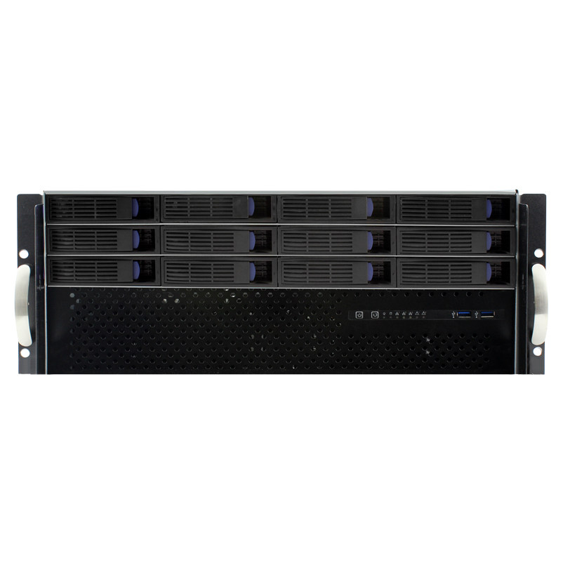 Densei Server Storage Host Shell 4U Height 12 Disc Bits Rack Rack Short Depth 40cm Support Large Motherboard