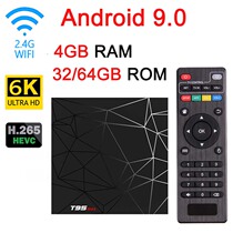 Android 9 Smart TV BOX Quad Core H6 HDMI 4K 6K Wifi KODI  