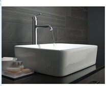 DELTA One-handle single-hole glass basin plus high faucet Under-table basin TRINSIC series