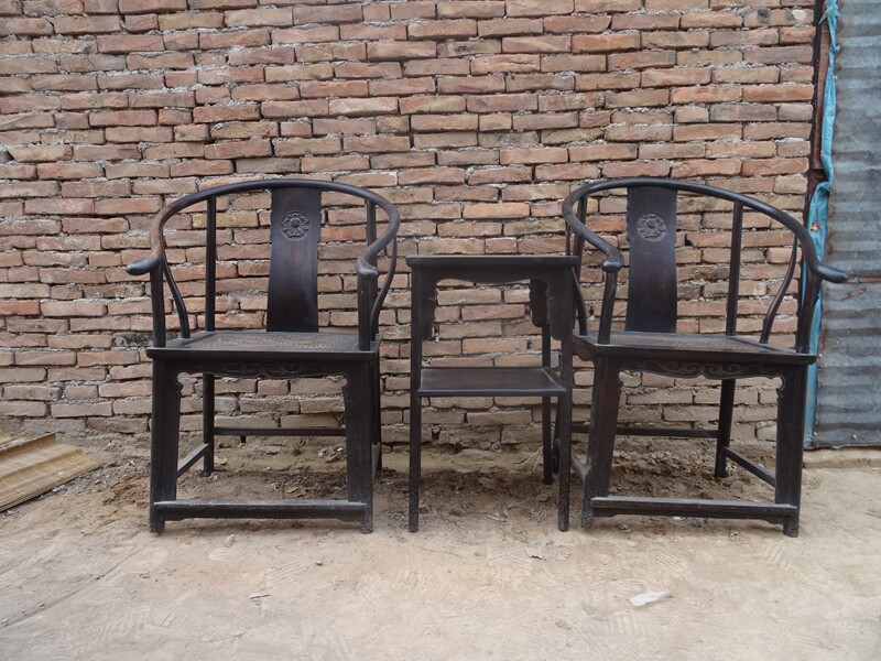 Ancient Play Antique Chore Wood Instrumental Old Furniture Republic Old Purple Sandalwood Chair King Pao Genuine Bag Old Boutique Collection-Taobao