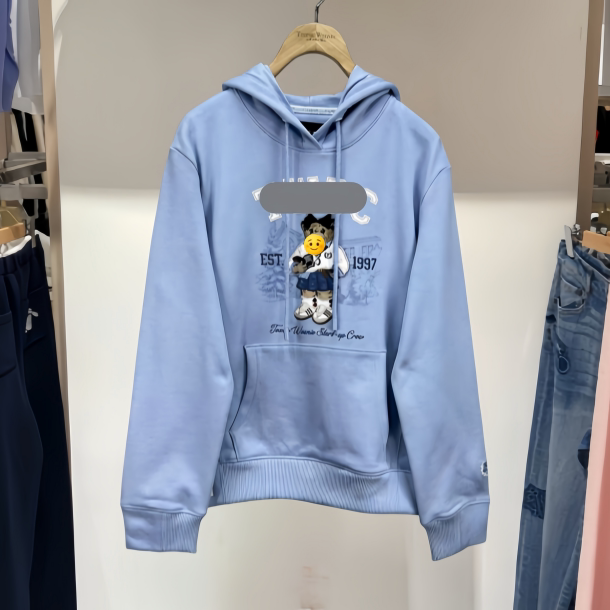 Clearance! Spring New Women's Clothing, College Style Casual Heavy Embroidery Hooded Long-Sleeve Sweatshirt for Women