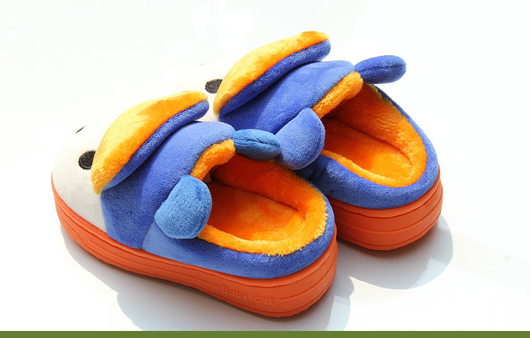 Pantoufles enfants en suède pour hiver - semelle caoutchouc - Ref 1015625 Image 70