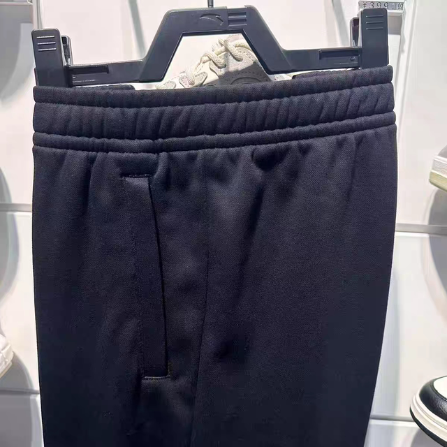 Anta Knitted Sports Women's 2025 Winter New Fleece-Lined Jogger Sweatpants Black Running Trousers 162547317N