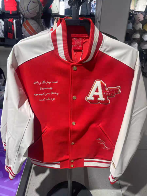Anta Good Things Happen New Year's Edition Baseball Jacket for Men 2024 Winter New Trendy Casual Jacket 152518701S