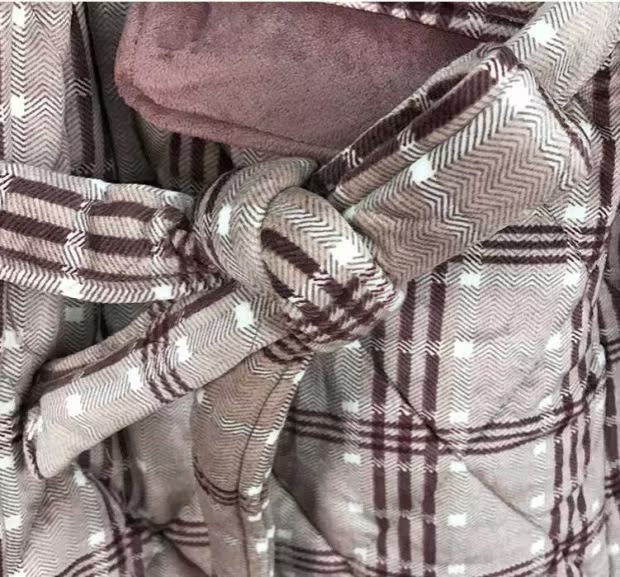 Ưu đãi đặc biệt Bộ đồ ngủ nam Fenton áo choàng bông dày mùa thu và mùa đông cà vạt áo choàng ấm áo choàng áo choàng quần áo ngủ nam