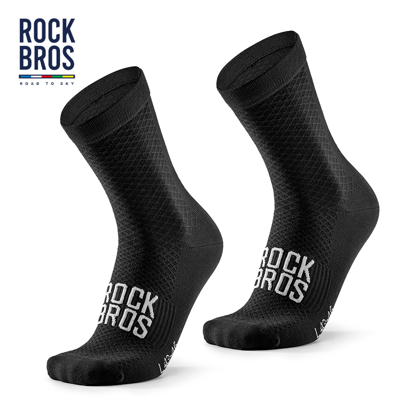 Rock Brothers Sky Road Series Cycling Socks Men's and Women's Bicycle Road Bike Sports Socks Running Socks Mid-Tube Breathable