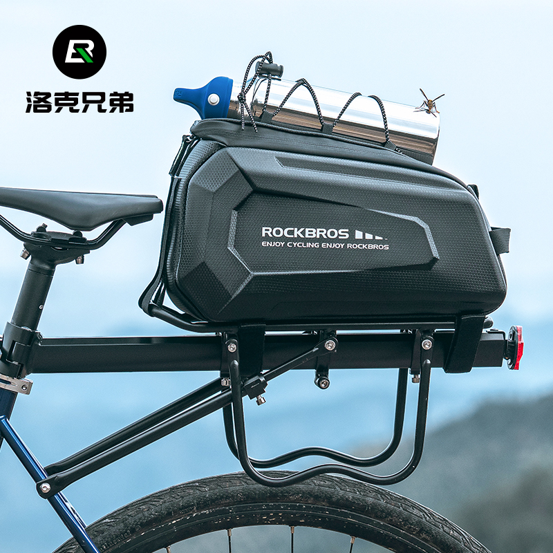Rock Brothers Bicycle Bag Rear Rack Bag Saddle Bag Mountain Road Bike Tail Bag Pannier Hard Shell Cycling Gear Rock Brothers Bicycle Bag Rear Rack Bag Saddle Bag Mountain Road Bike Tail Bag Pannier Hard Shell Cycling Gear