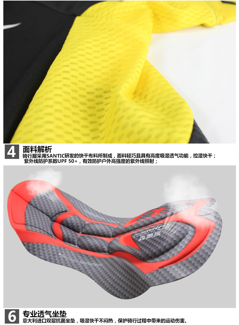 Tenue de cyclisme homme SANTIC - Ref 2217296 Image 34