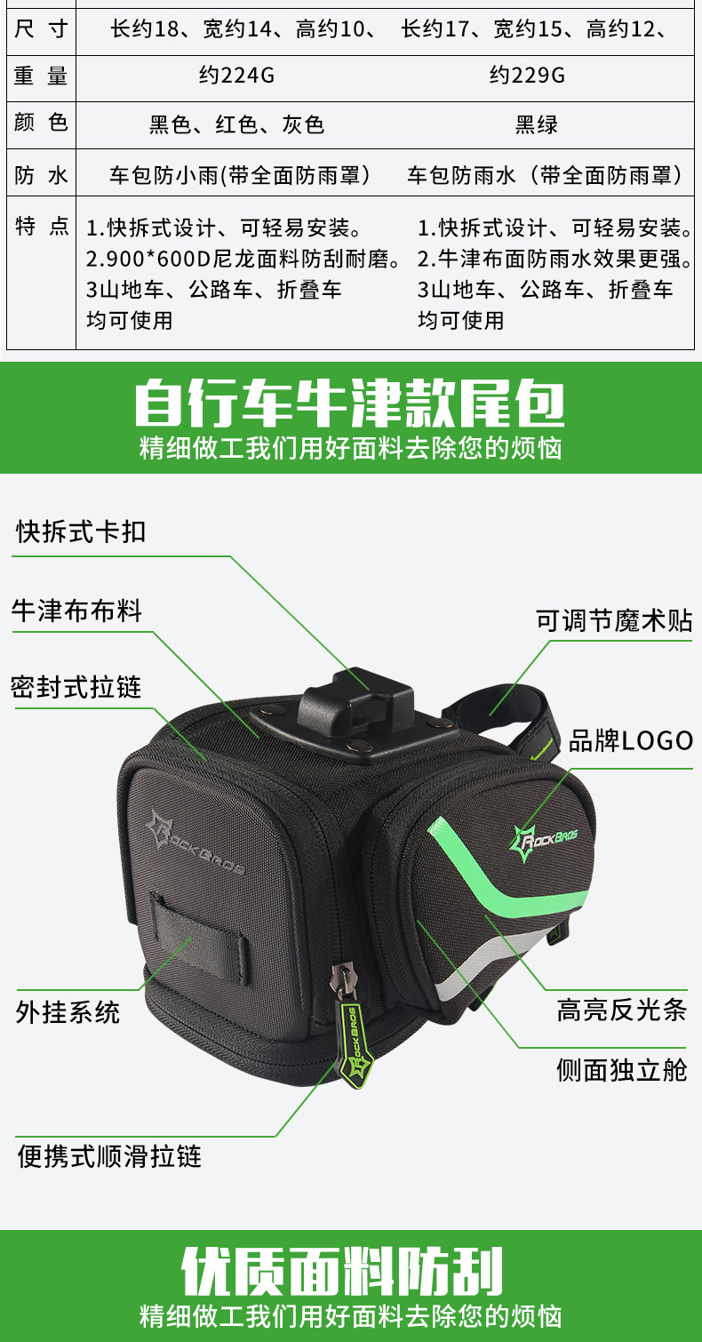 Sacoche pour vélo mixte ROCKBROS - Ref 2211621 Image 11