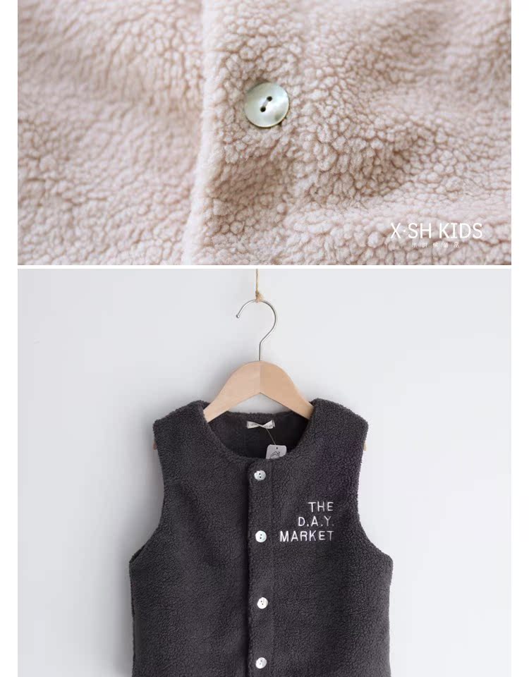 Mã quá lớn! Áo len bé gái cashmere phiên bản Hàn Quốc mùa thu đông áo gile trẻ em