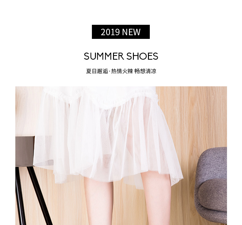 奥康  夏季一字扣舒适粗跟凉鞋 图1