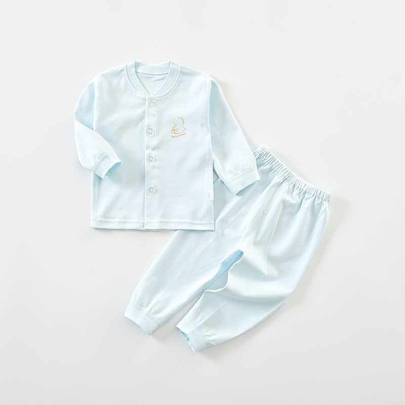 Beiyin baby lingerie suit pure cotton spring autumn baby lingerie newborn clothes autumn clothes sanitary pants spring and summer pyjamas