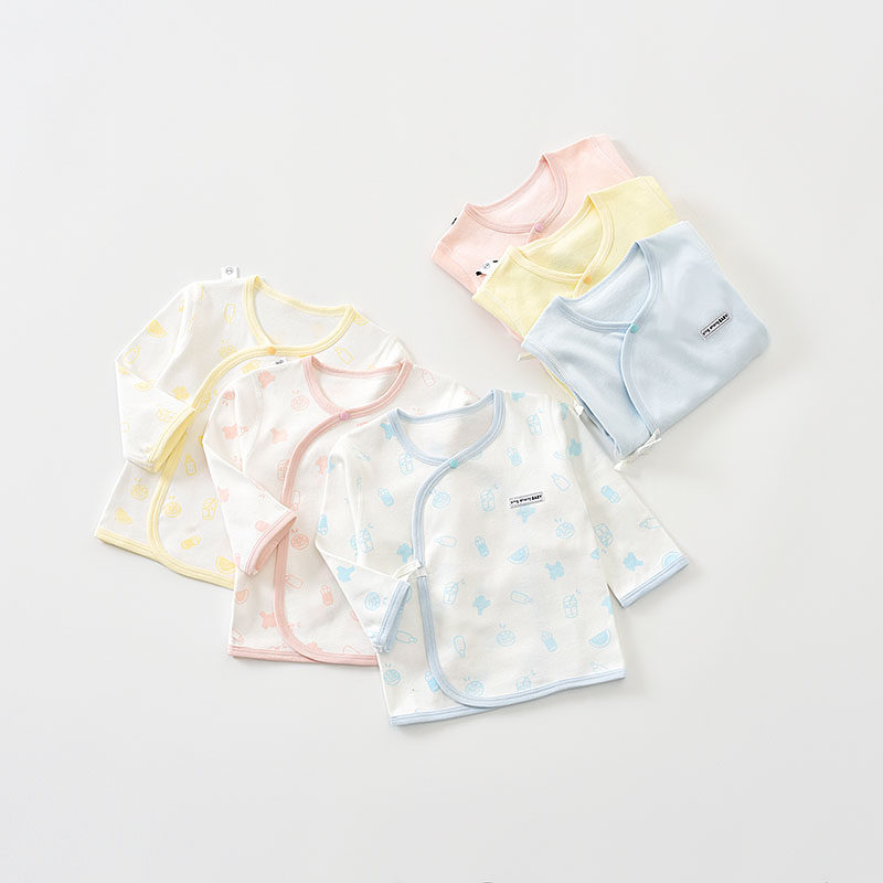 Newborn clothes 0-3 months pure cotton male and female baby monk clothes autumn winter beginns baby clothes winter single blouses 2 pieces