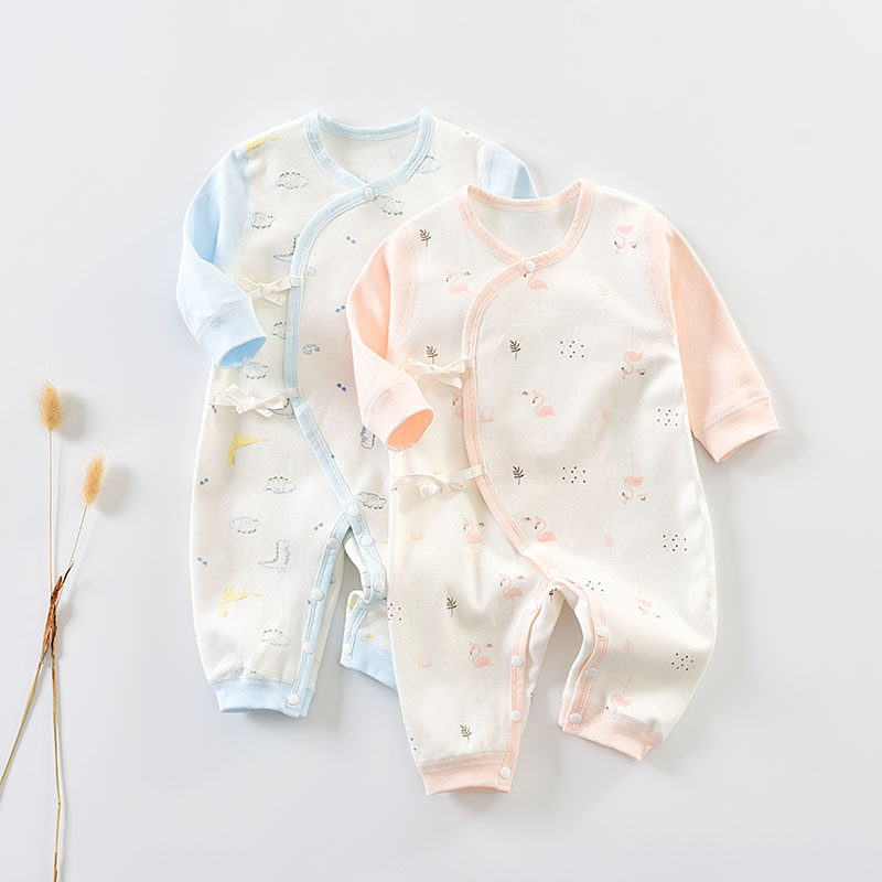 Baby boy's newborn clothes 0-6 months Spring autumn season pure cotton infant strap with clothes for baby monk's clothes and khaclothes