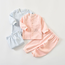 Beiyiner baby autumn clothes suit childrens underwear baby clothes boys autumn pants spring and autumn girls pajamas 0-1 year old
