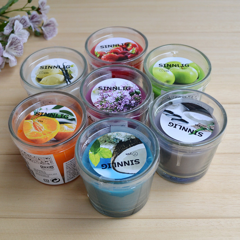 IKEA smokefree aromatherapy cup wax Glass candle holder candle IKEA