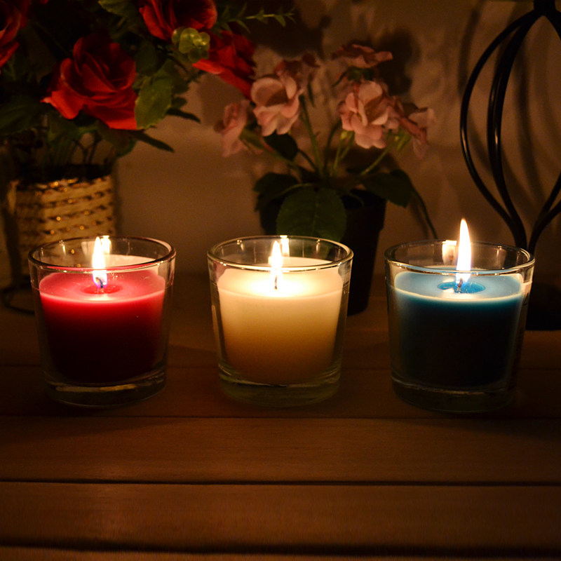 IKEA smokefree aromatherapy cup wax Glass candle holder candle IKEA