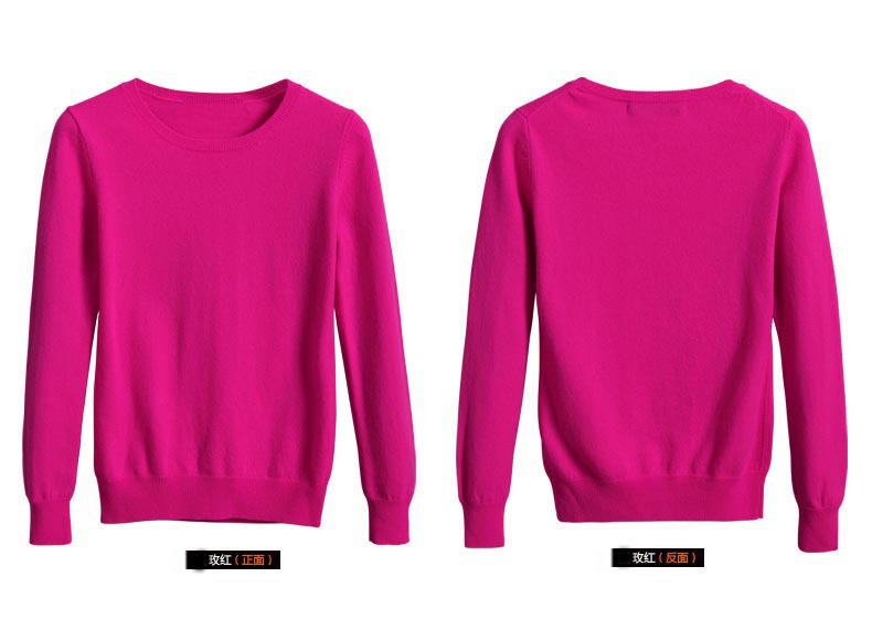 Mùa xuân và mùa thu thấp cổ áo len nữ đoạn ngắn cashmere áo len Hàn Quốc phiên bản của lỏng hoang dã cổ tròn len áo len áo gile len nữ