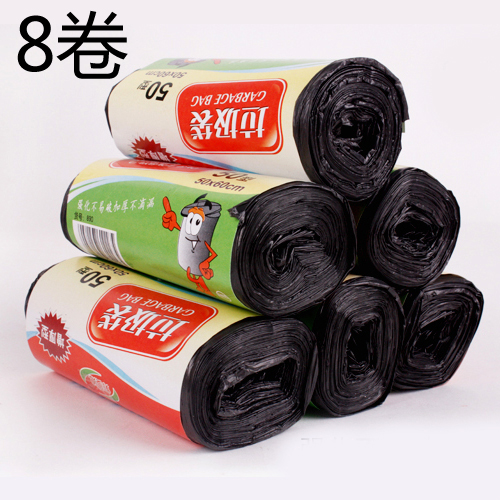 Good mother-in-law and daughter-in-law 50*60CM storage high-quality garbage bags 8 rolls of thickened point-break garbage bags environmentally friendly thickened type