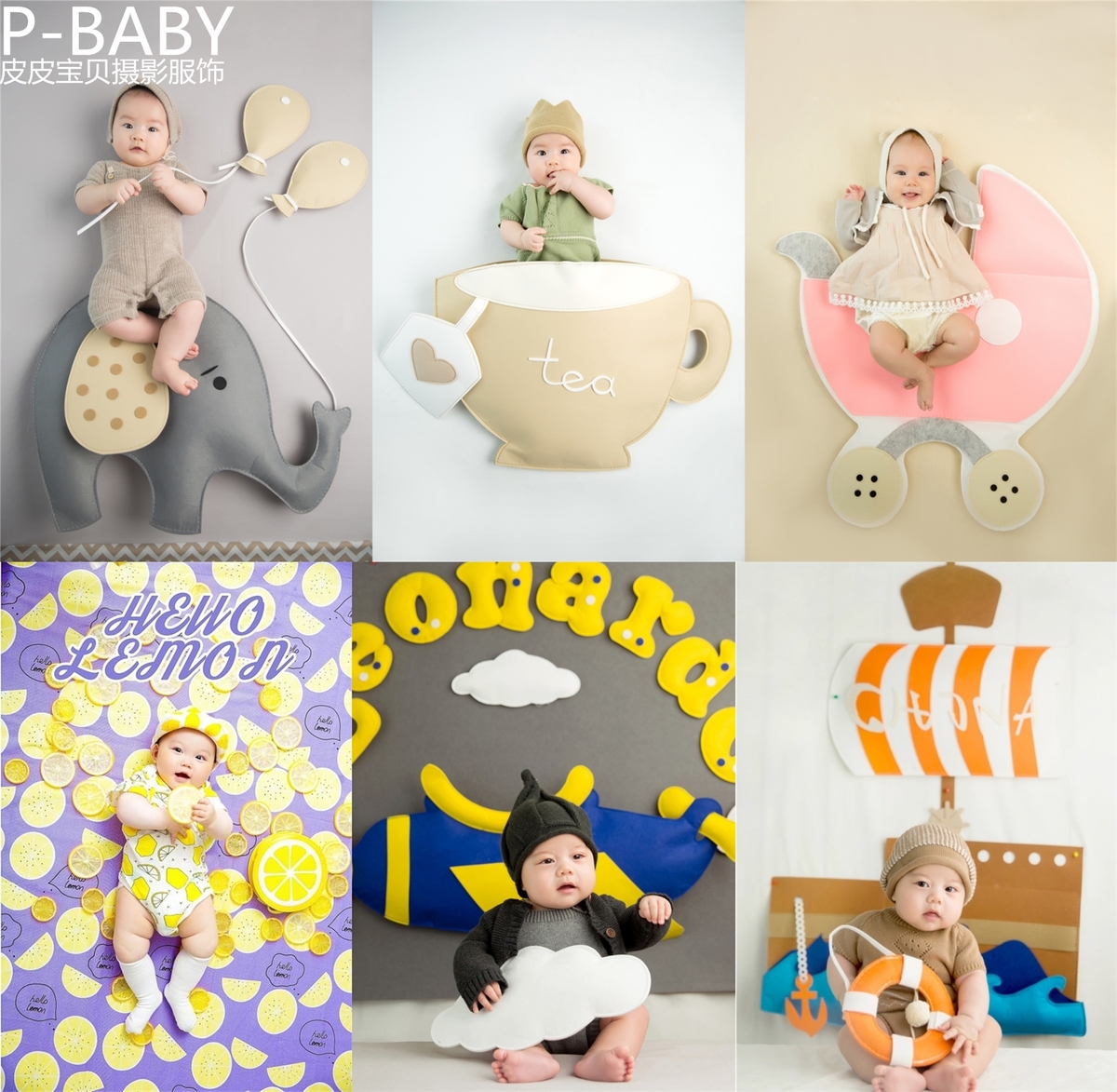 New Children Photography Themed Clothing Baby Full Moon 100 Days Half Year Old Baby Photographed Costumes Photo Props