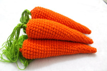 Baby Photography Props Newborn Baby 100 Days Full Moon Photo Bunny Clothes Accessories Wool Thread Handmade Carrots